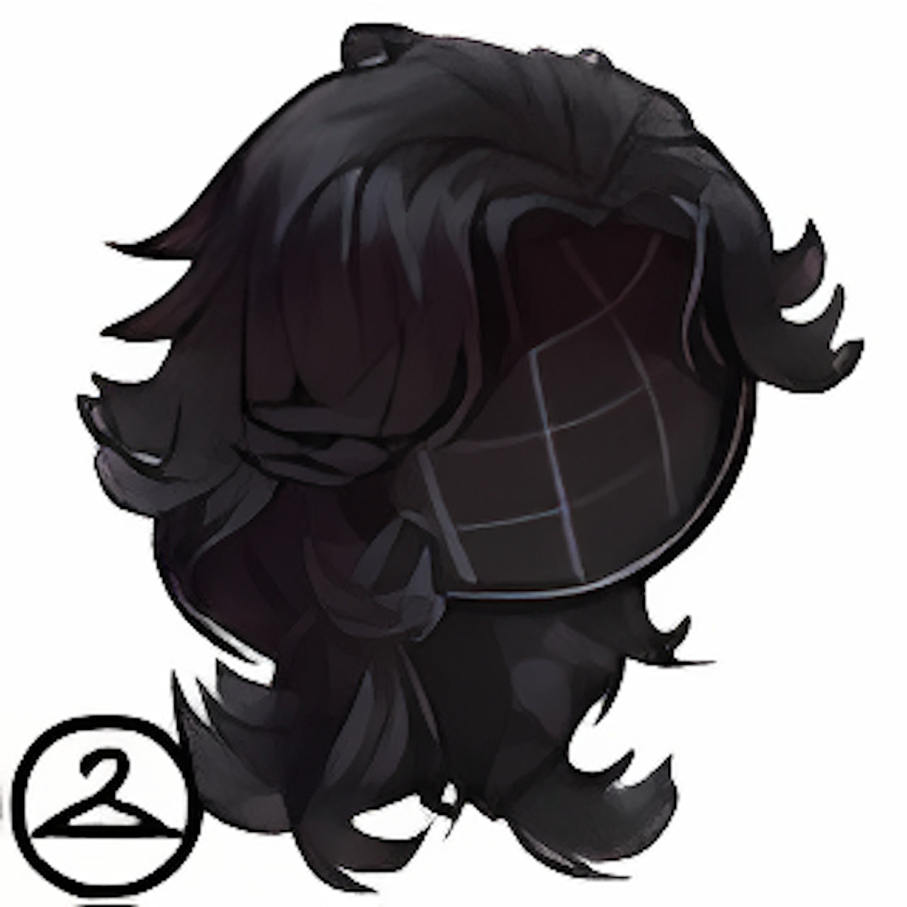 Flowy Dark Wolf Cut Wig