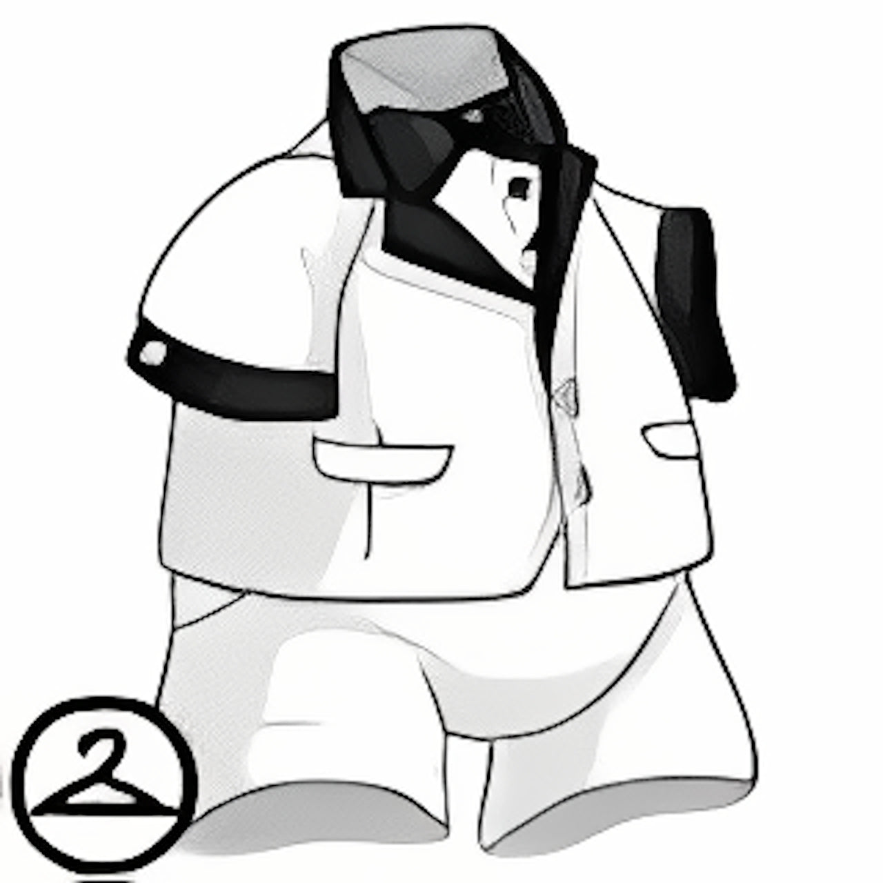 Dyeworks White: Mutant Tuxedo