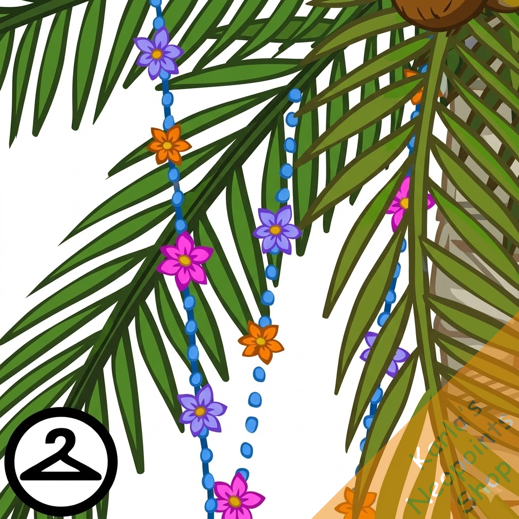 Bead Strung Palm Trees