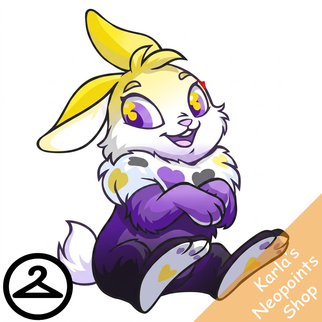 Prismatic Nonbinary: Adoring Rainbow Cybunny