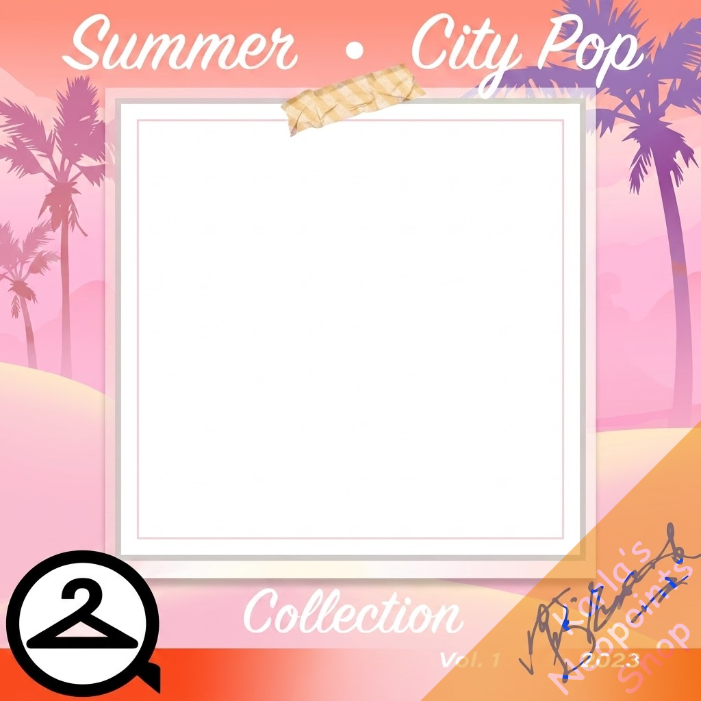 City Pop Album Cover Frame