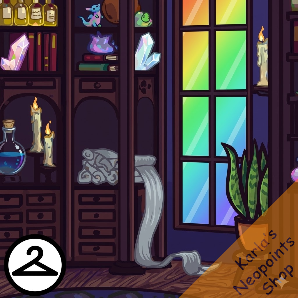 Prismatic Witch Apothecary Background