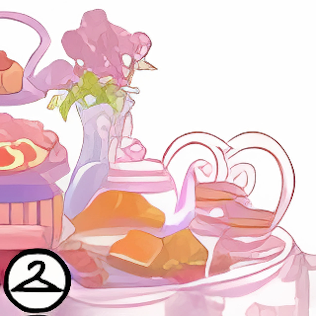 Coquette Tea Party Foreground