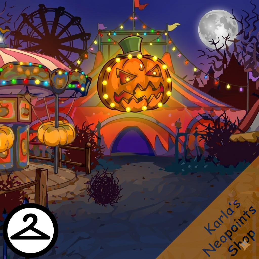 Haunted Theme Park Background