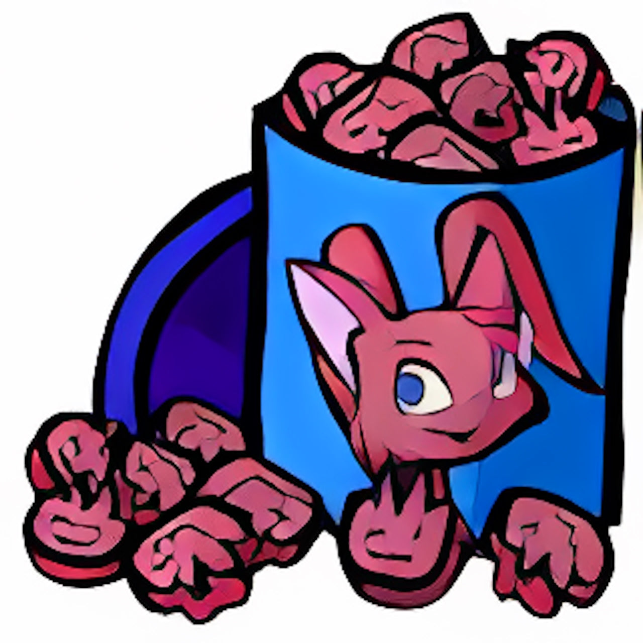 Red Acara Shaped Cookies