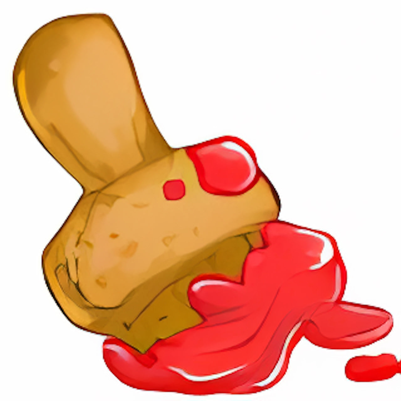 Red PaintBrush Cookie