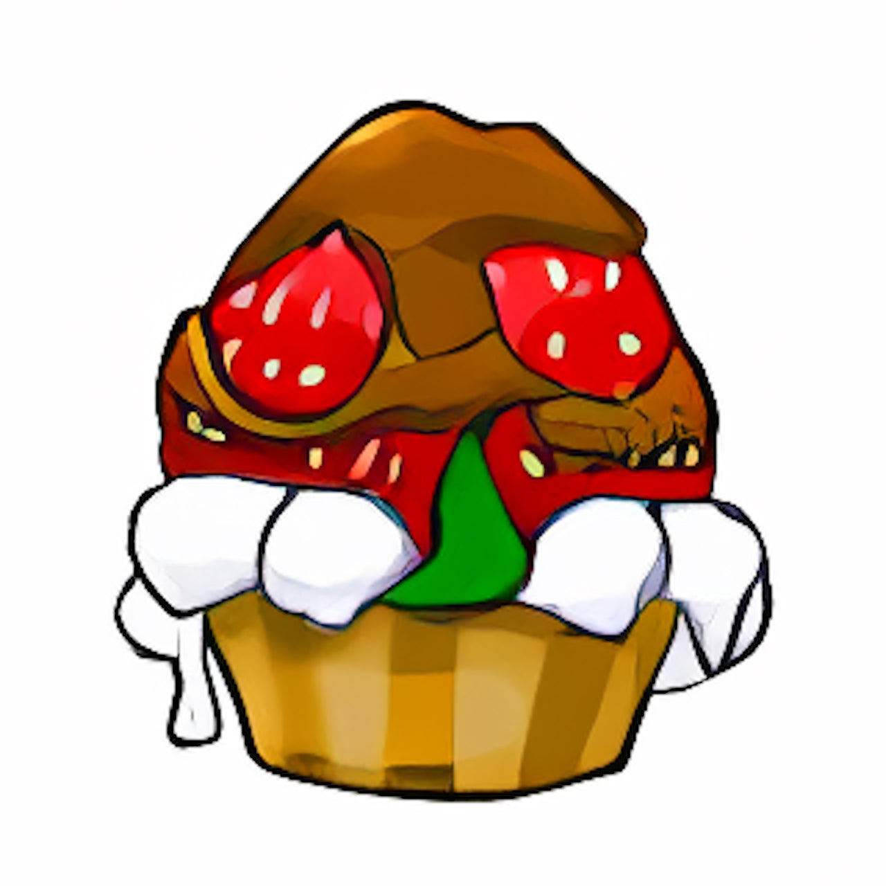 Strawberry JubJub Cupcake
