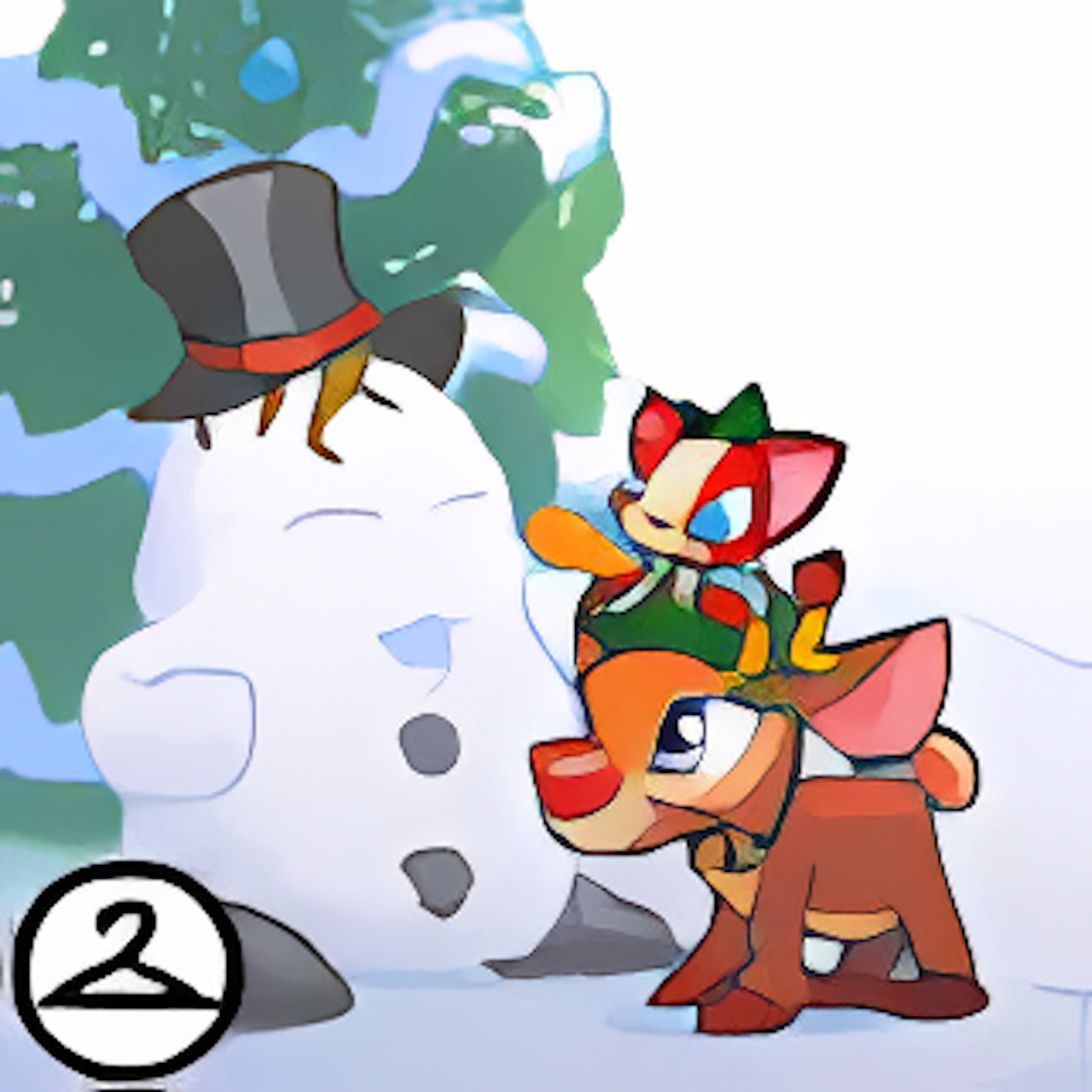 Building A Snow Chia Foreground