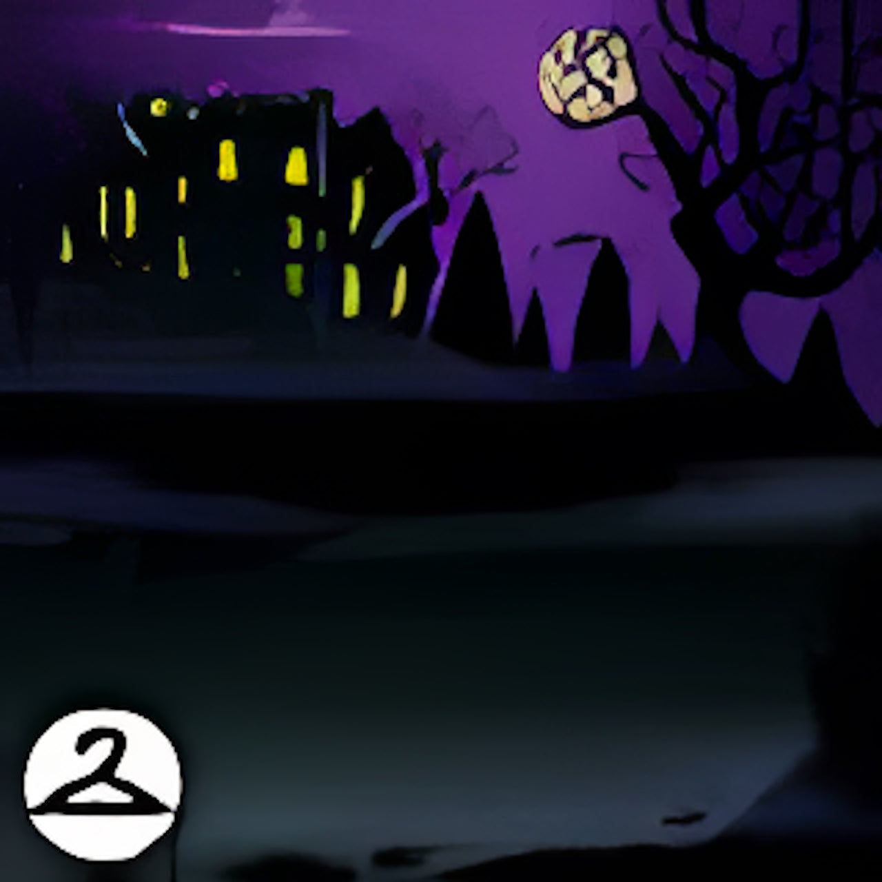 Nox Castle Silhouette Background