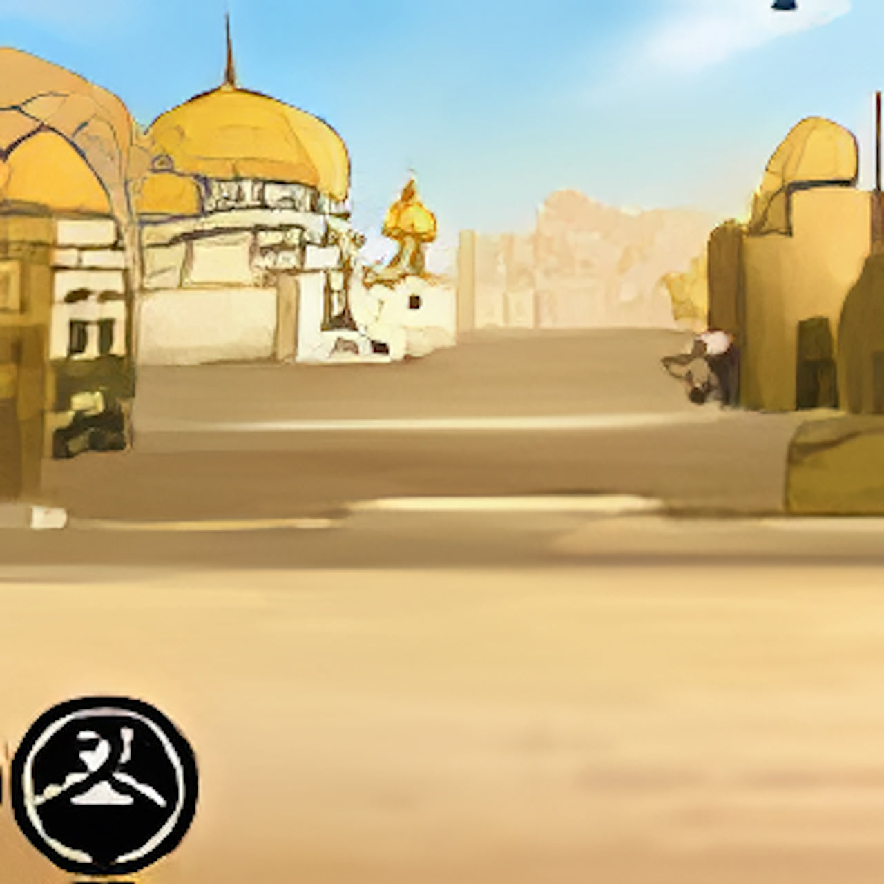 Sakhmet City Wall Background