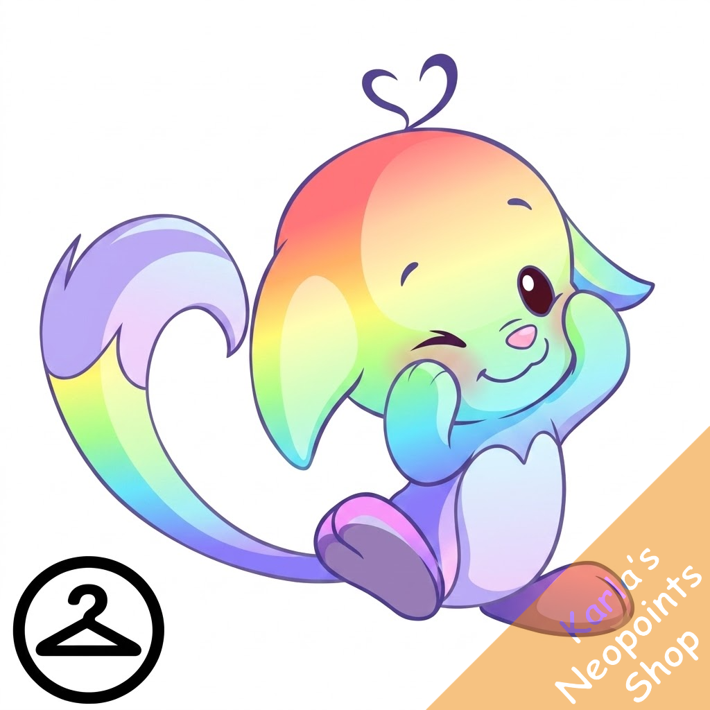 Prismatic Pastel: Adoring Rainbow Kacheek