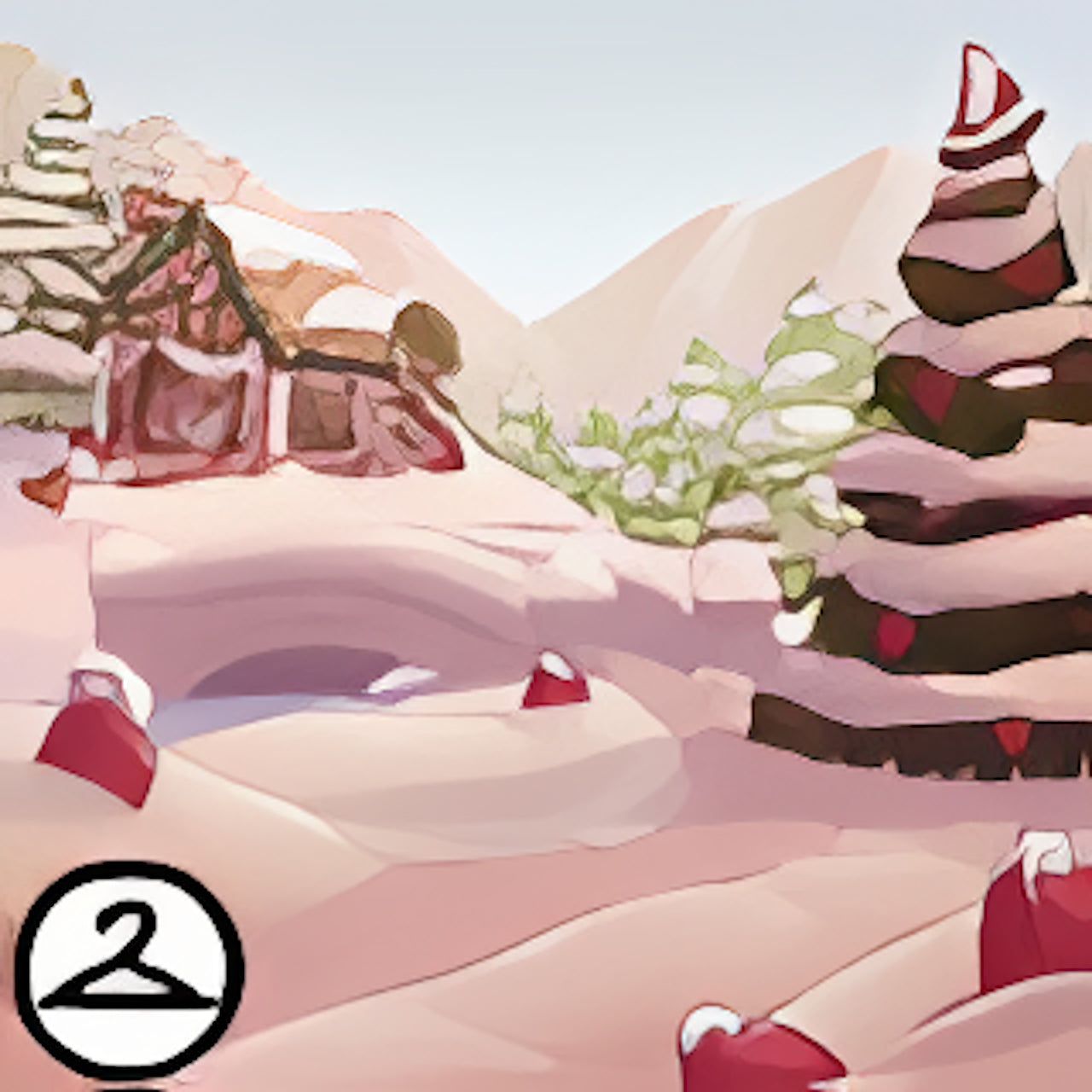 A Berry Pink Christmas Background