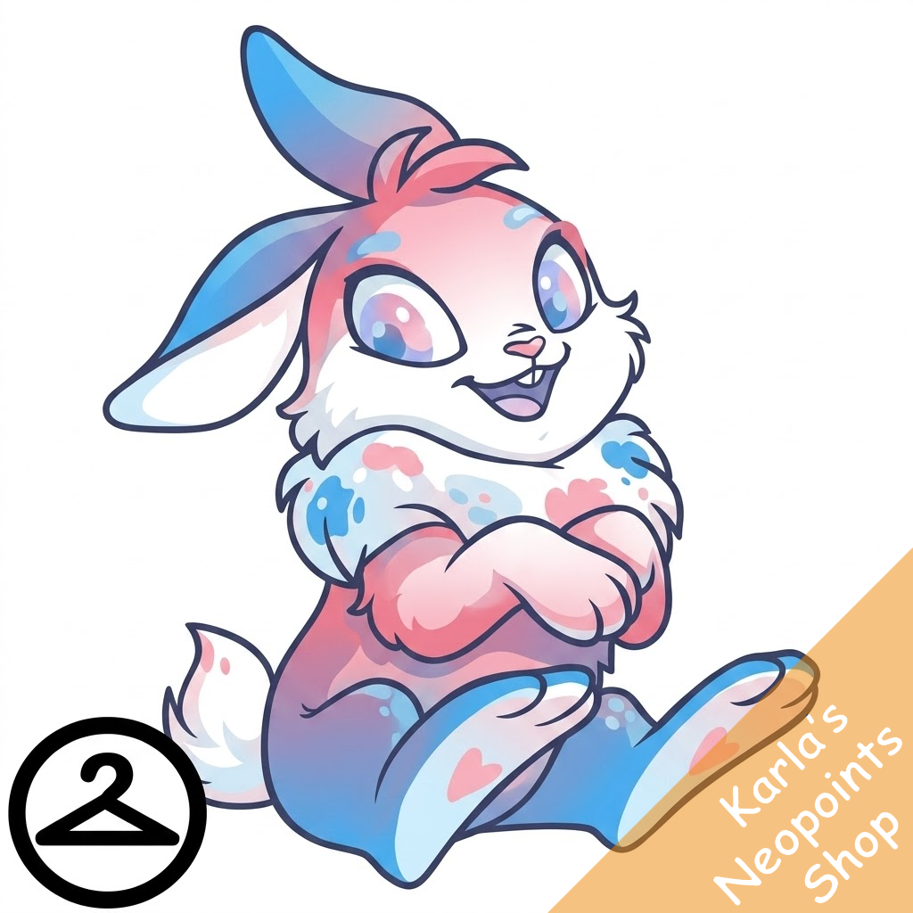 Prismatic Transgender: Adoring Rainbow Cybunny