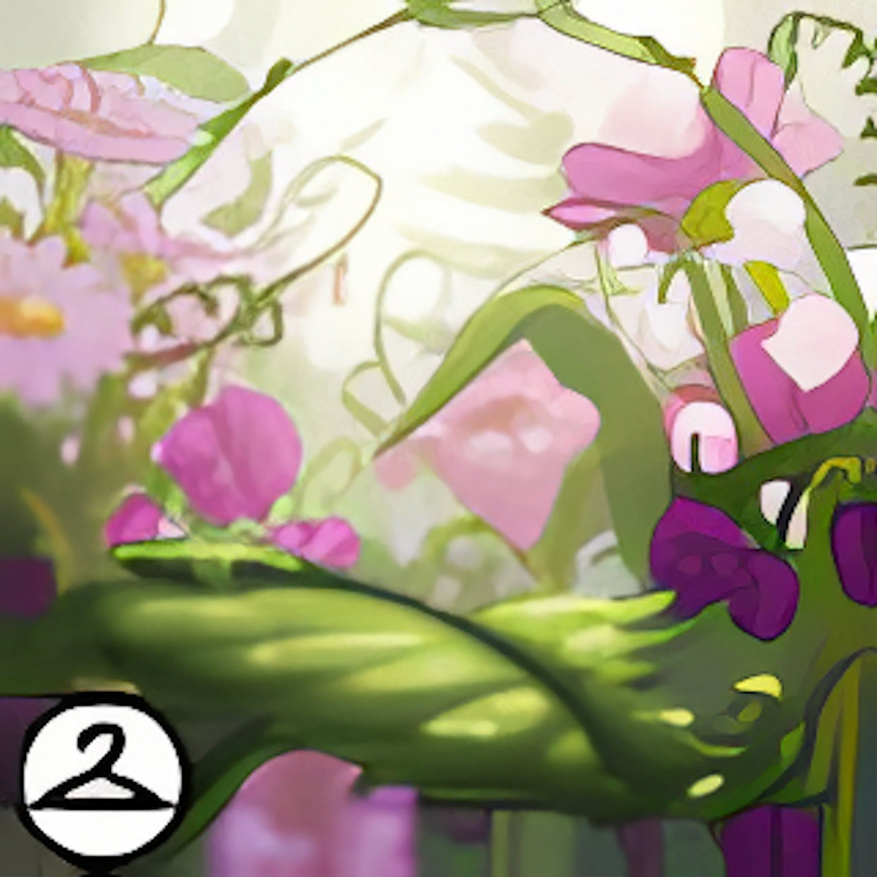 Under the Flowers Background