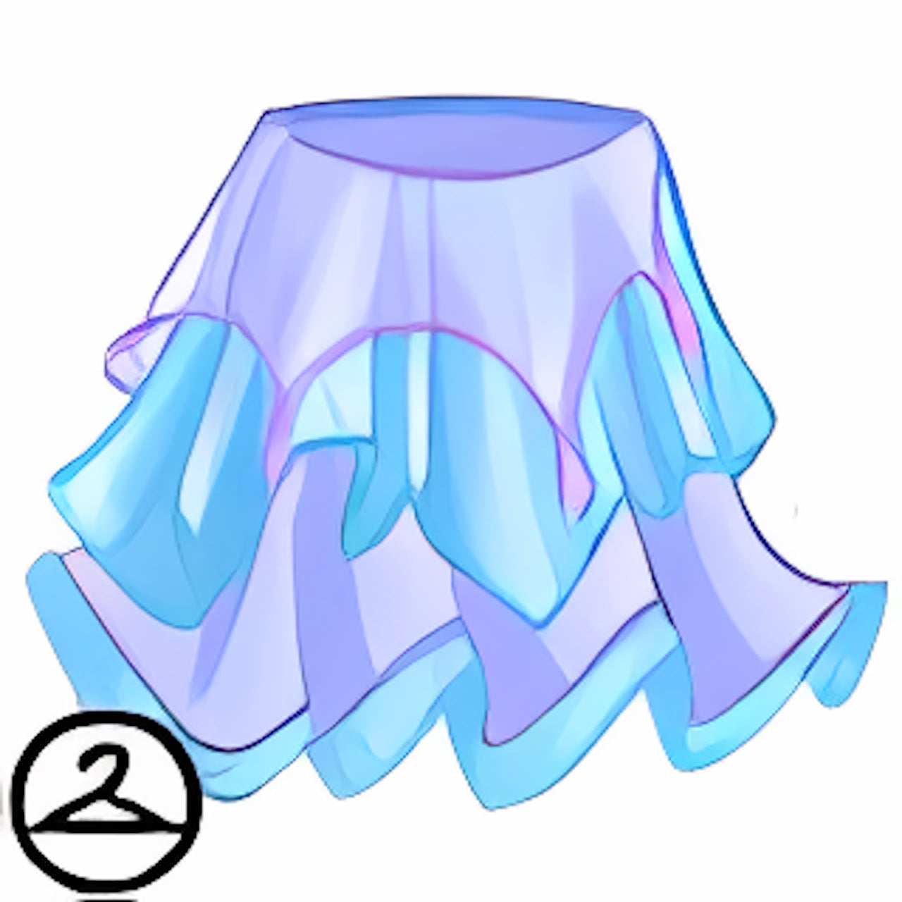 Flowing Air Faerie Skirt