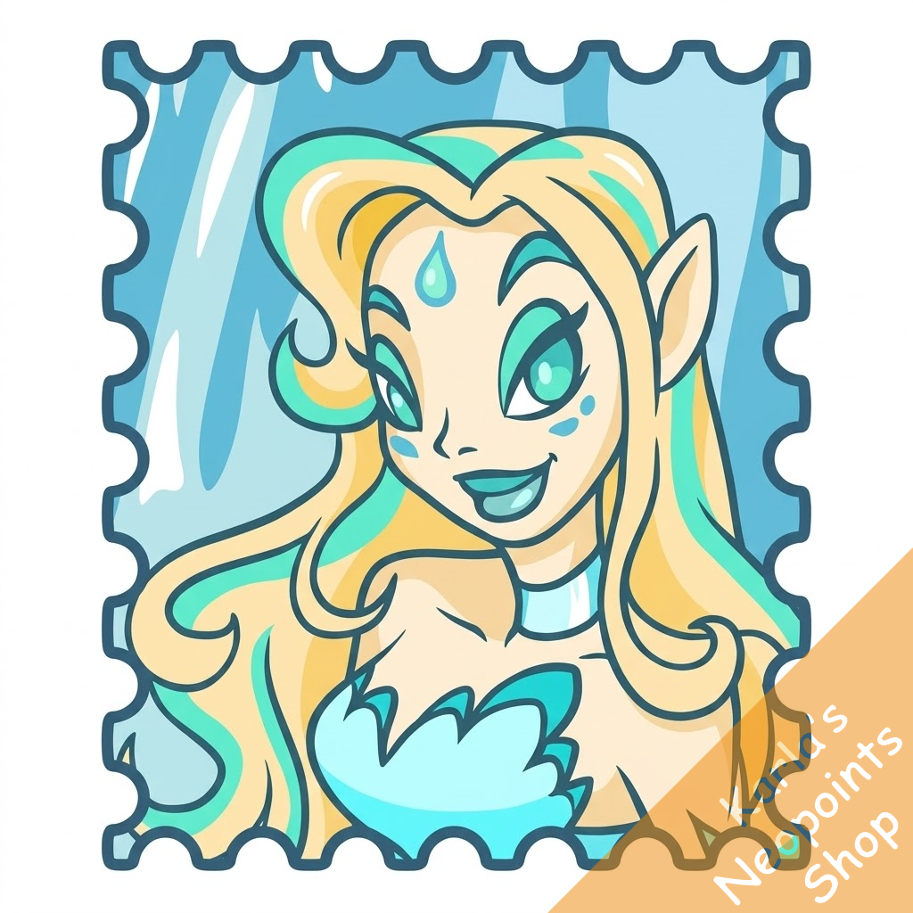 Fountain Faerie Stamp