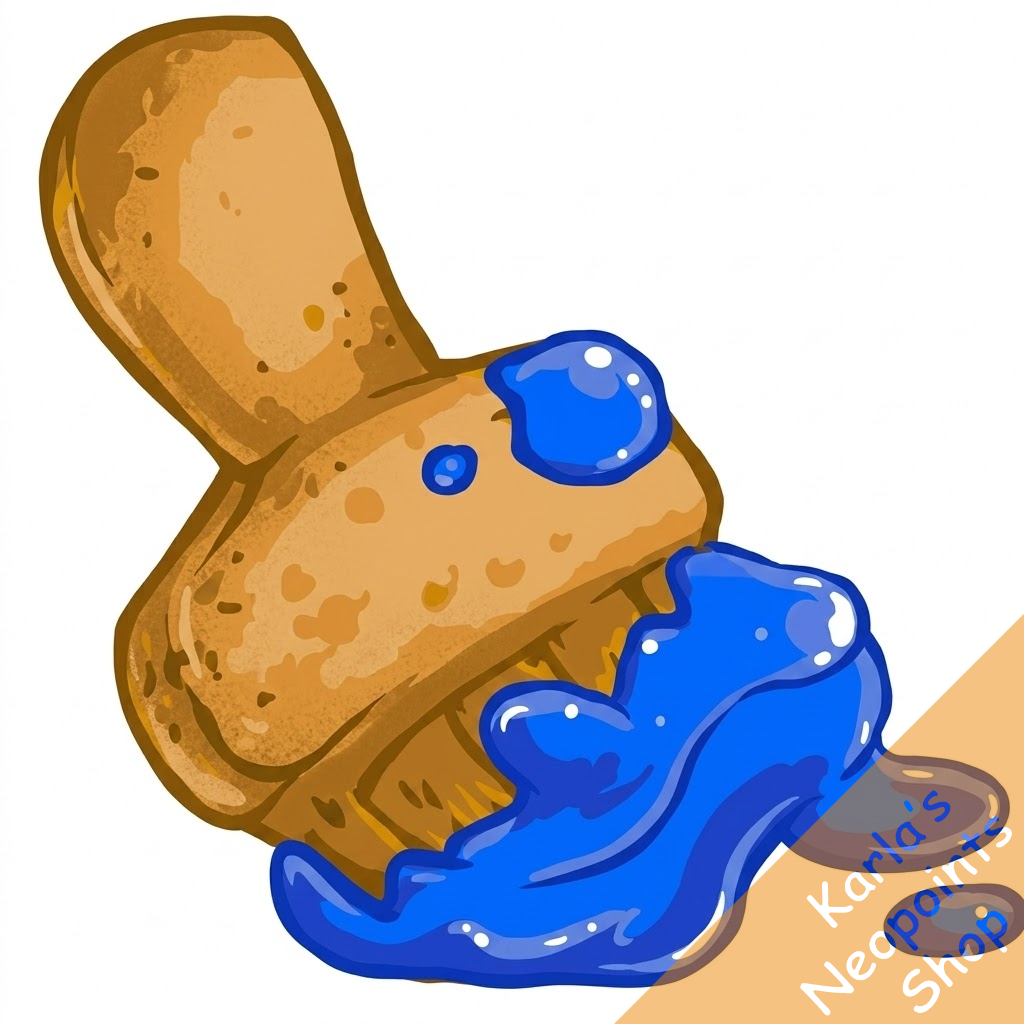 Blue PaintBrush Cookie