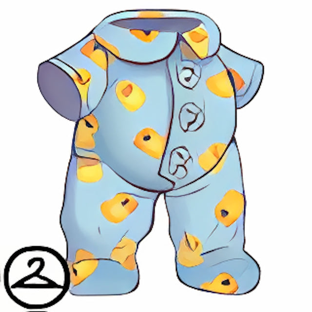 Dyeworks Light Blue: Baby Rubber Ducky Pajamas