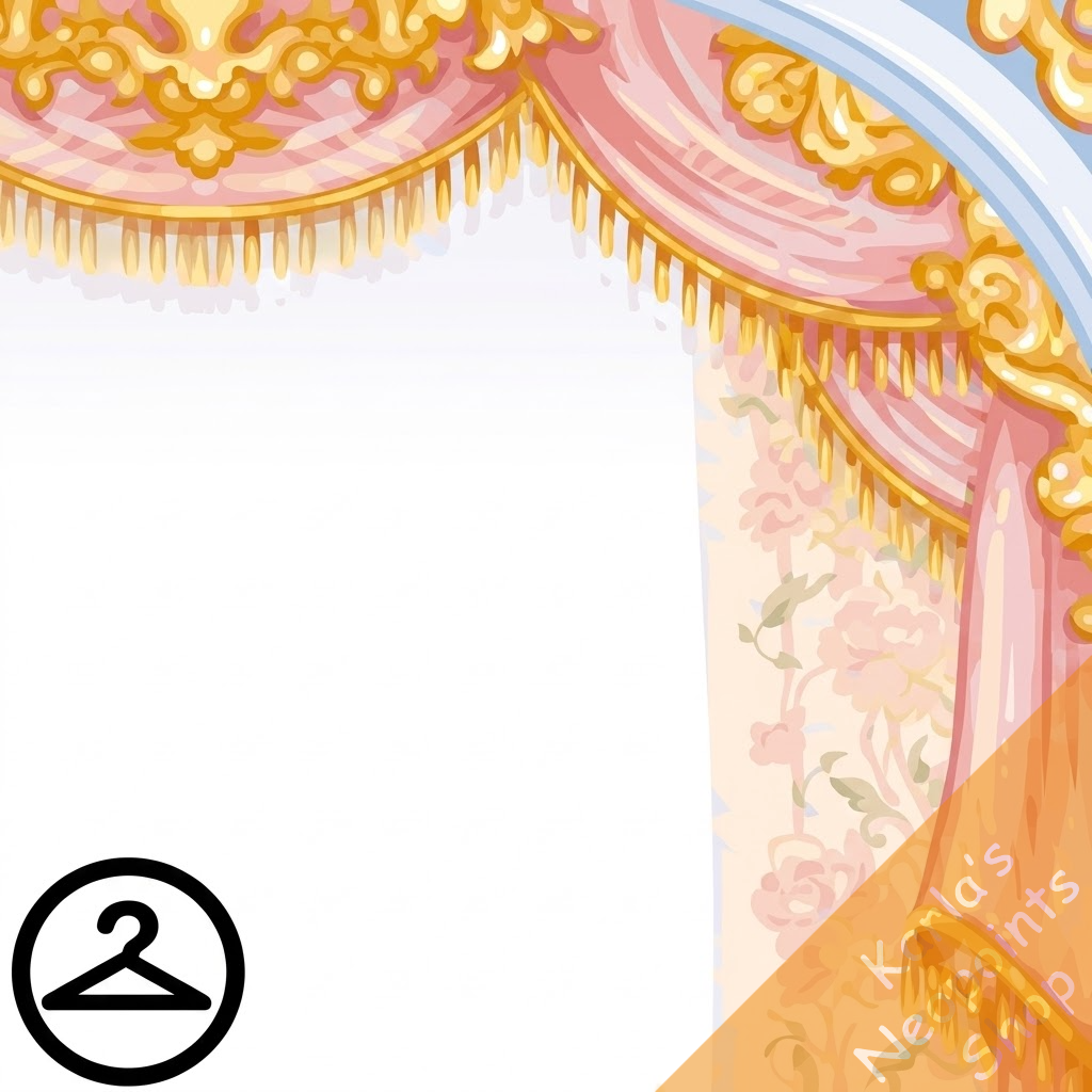 Elegant Royal Curtains Garland