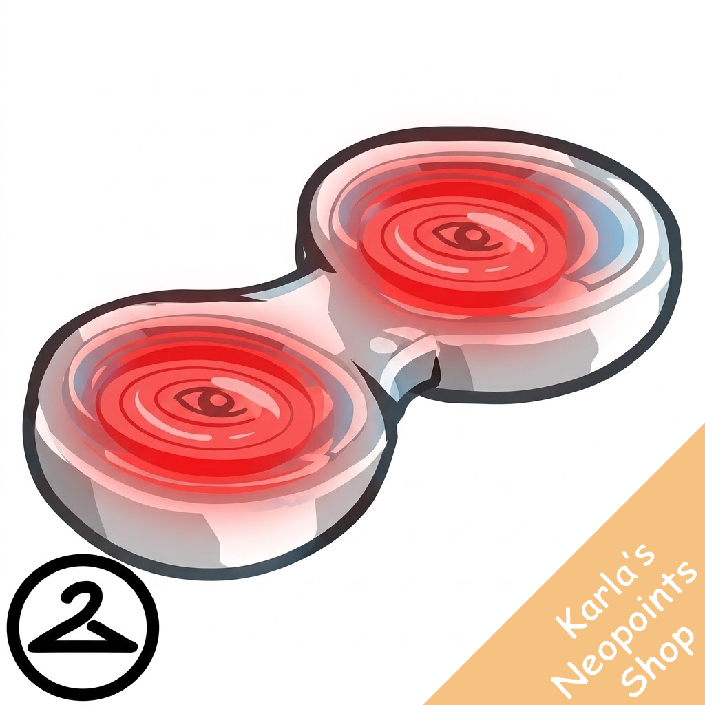 Dyeworks Red: Mutant Blue Glowing Contacts