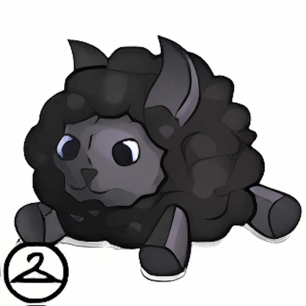 Dyeworks Black: Baby Babaa Plushie