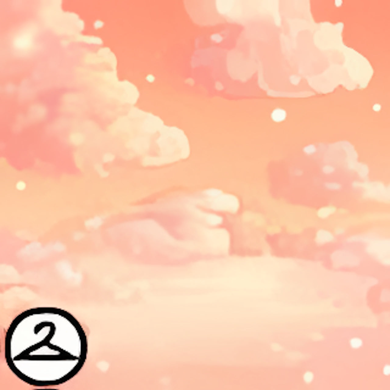 Dyeworks Orange: Dreamy Cloud Background