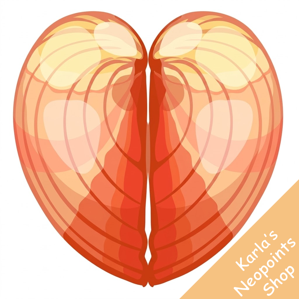 Cream Heart Sea Shell