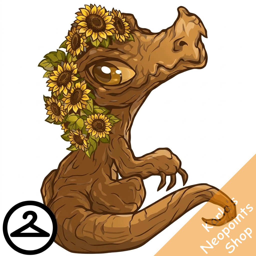 Prismatic Sunflower: Blooming Woodland Krawk