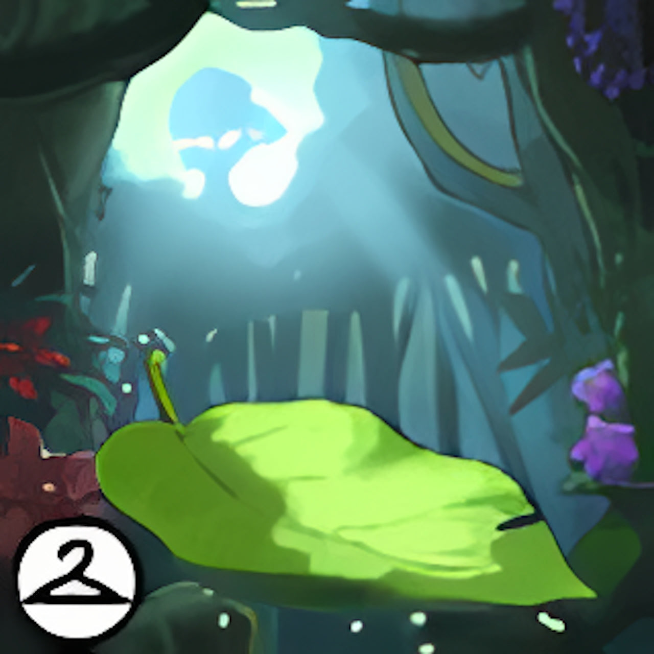 Premium Collectible: Leaf Surfing Background