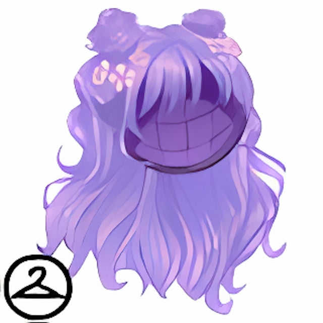 Lavender Spring Flower Wig