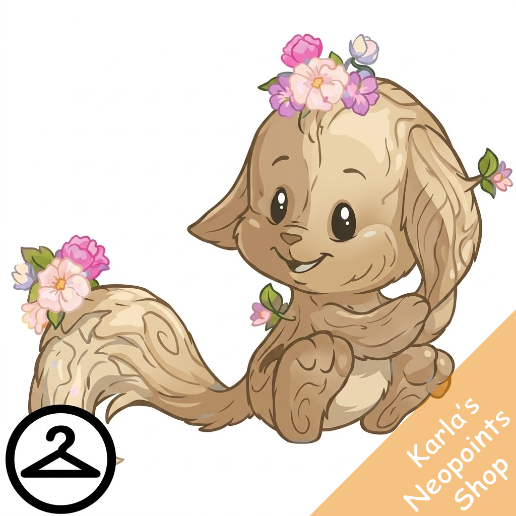 Prismatic Peony: Blooming Woodland Kacheek