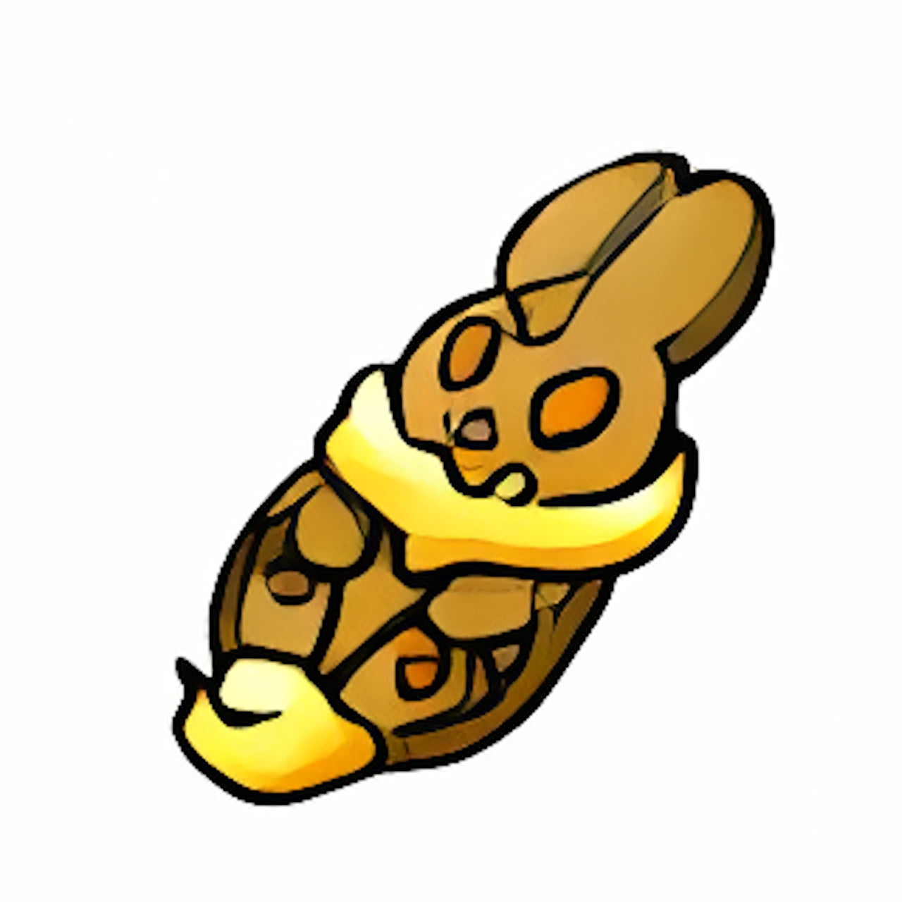 Yellow Cybunny Frosted Graham Cracker Cookie