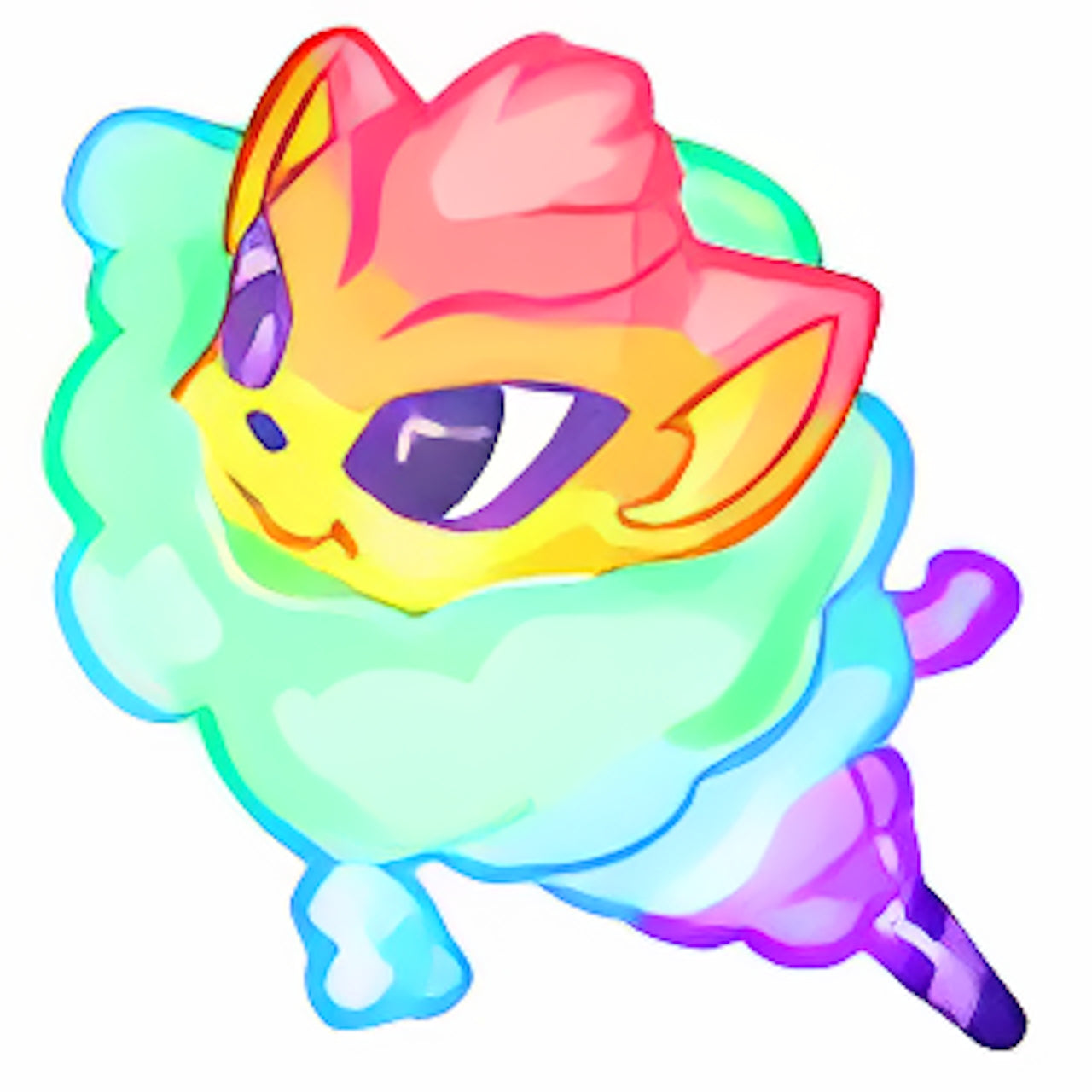 Rainbow Xweetok Cotton Candy