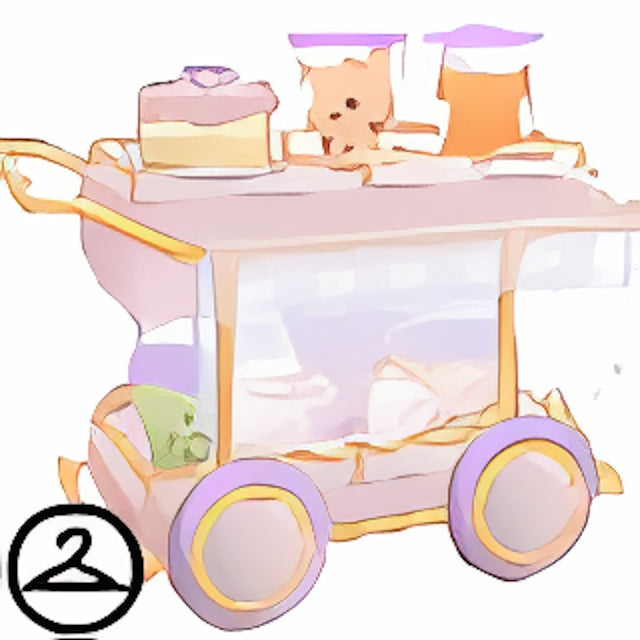 Bustling Bubble Tea Drinks Cart