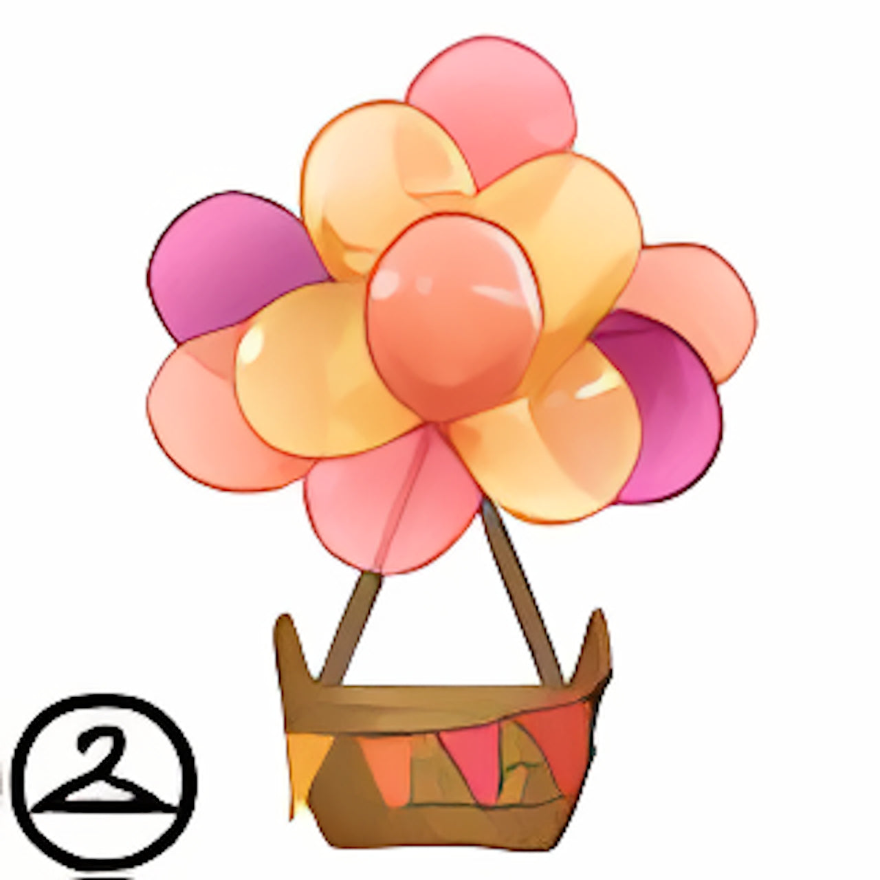 Dyeworks Sunset: Baby Birthday Hot Air Balloon