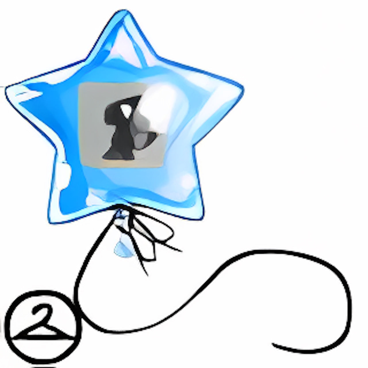 Blue Shoyru Star Balloon