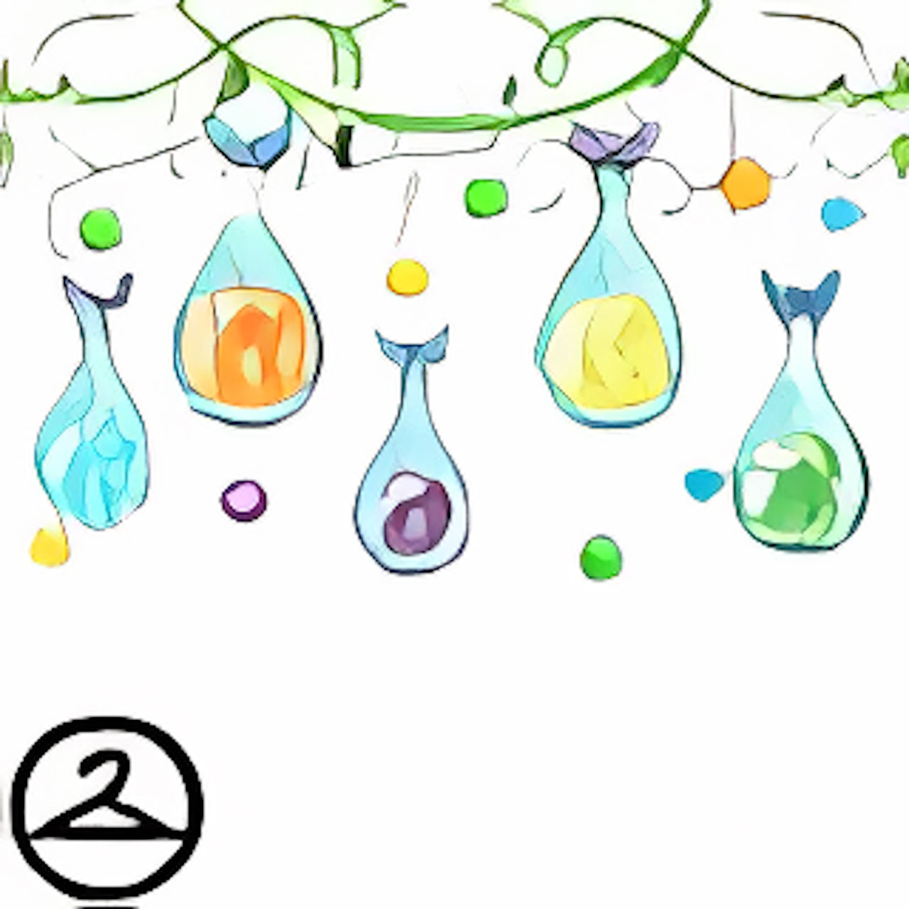 Lighted Faerie Bubble String Lights