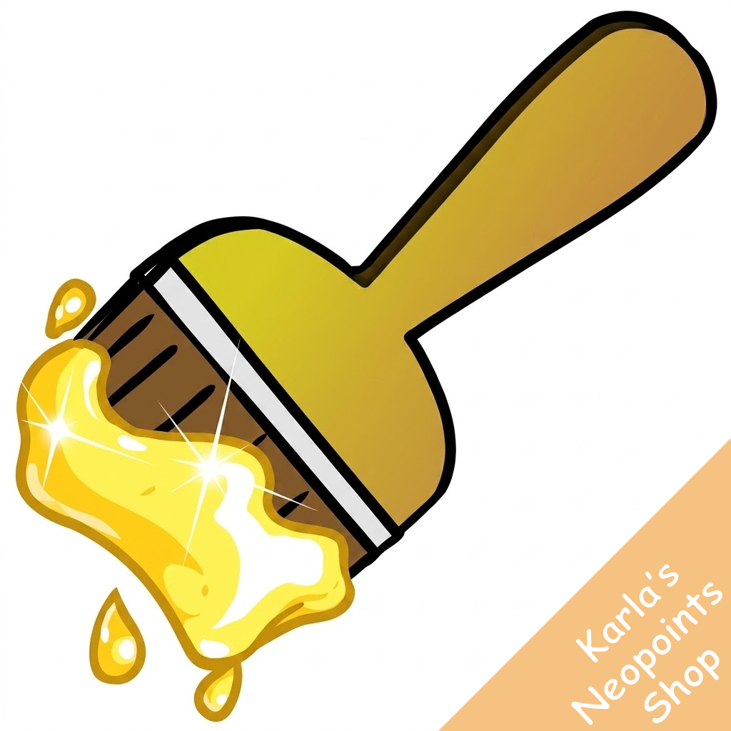 Golden Paint Brush
