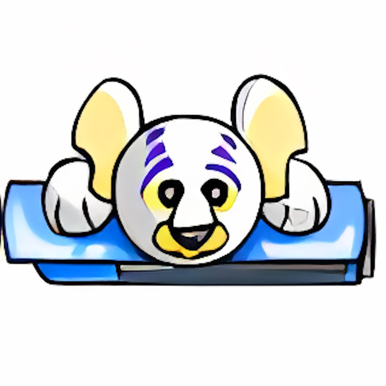 White Kougra Hair Clip