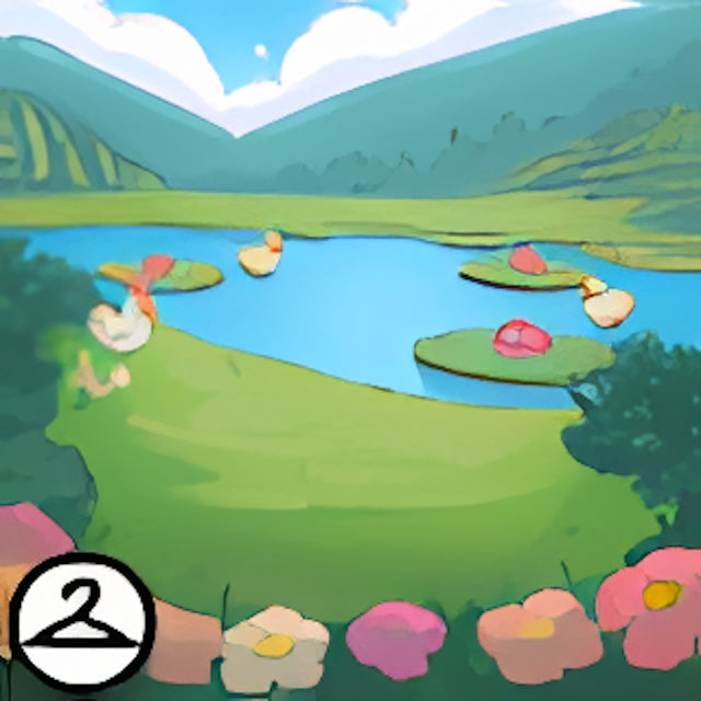 Crochet Duck Pond Background
