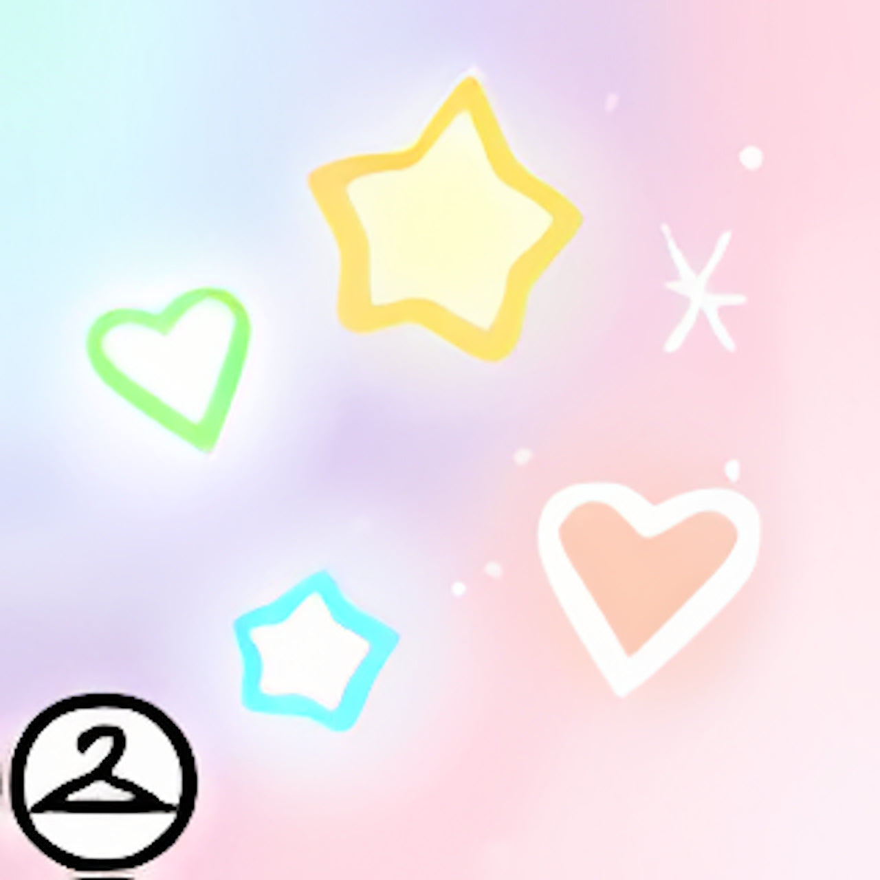 Premium Collectible: Sparkling Pastel Rainbow Background Item