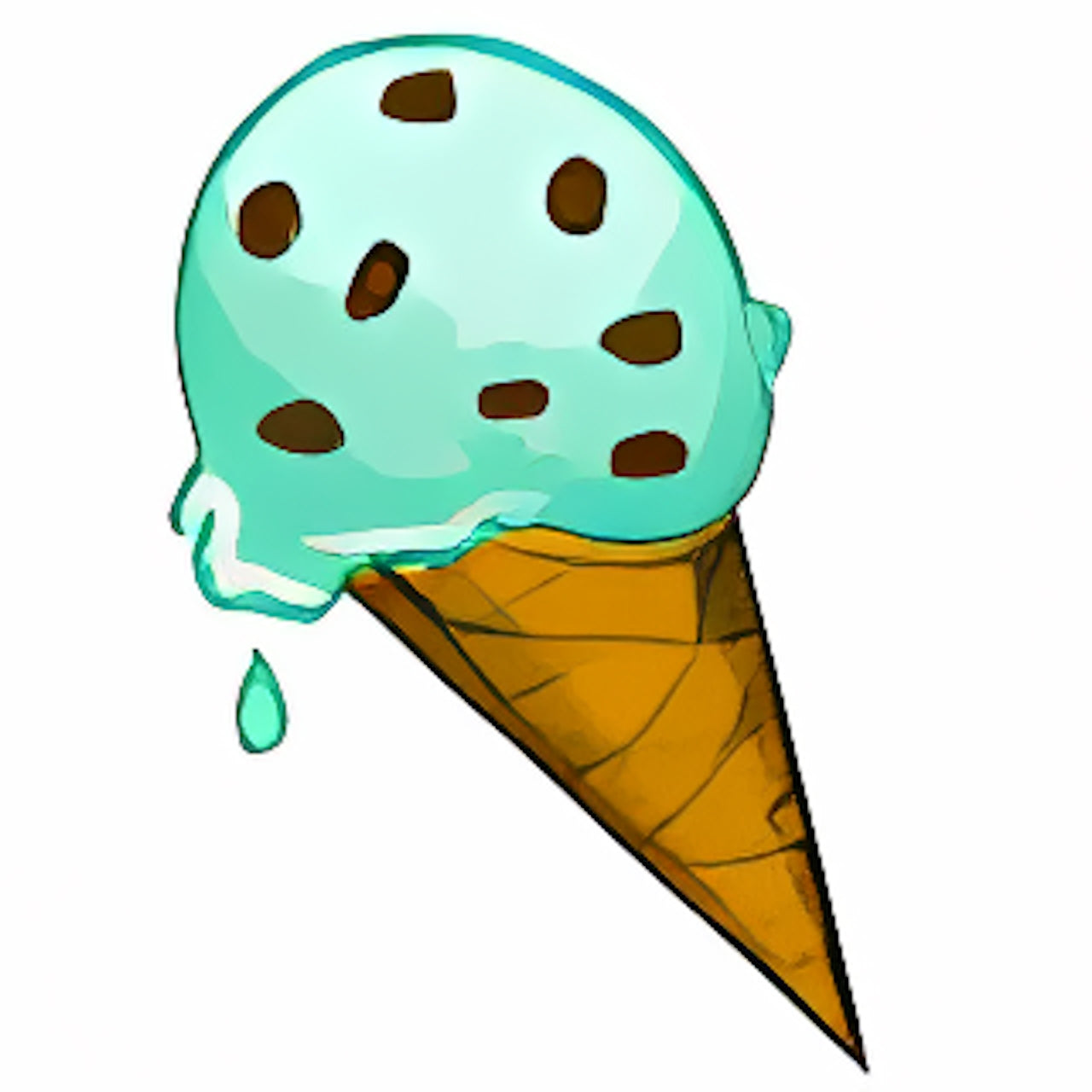 Mint and Chocolate Ice Cream