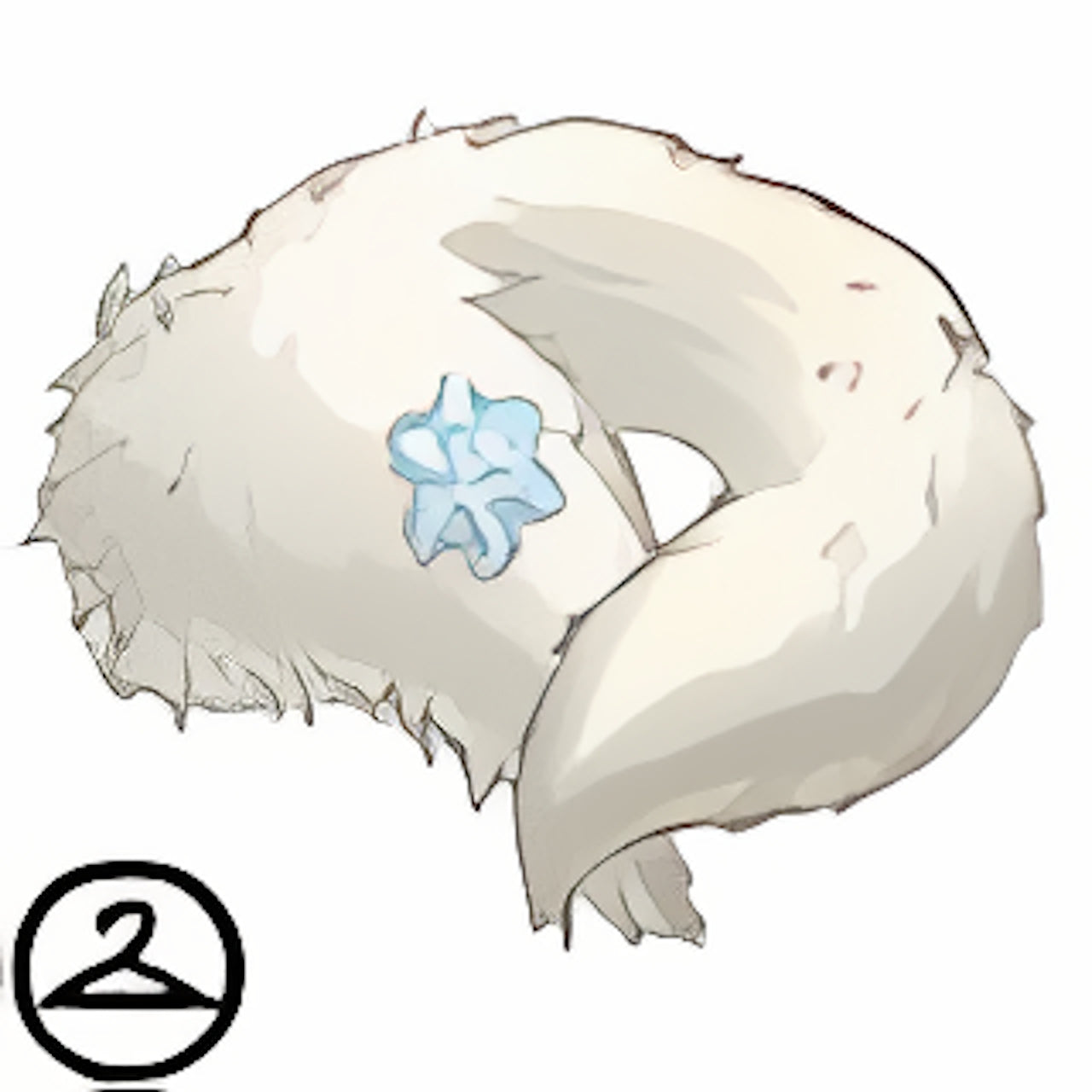 Pristine White Snowflake Stole