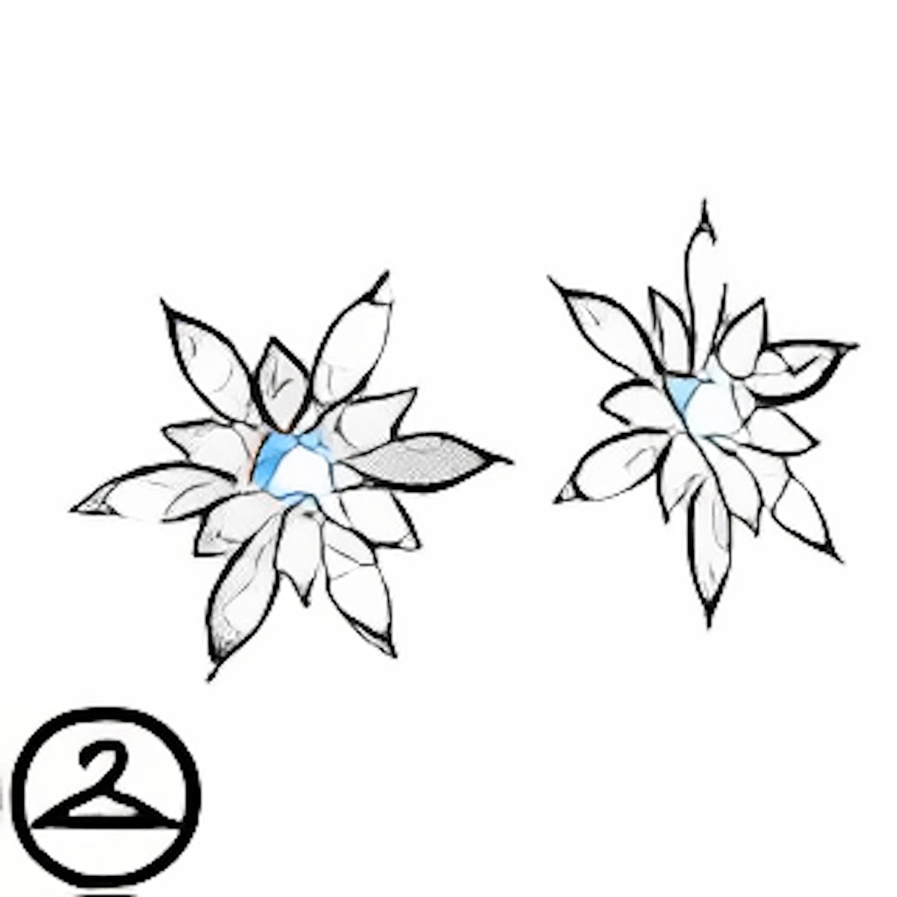 Glistening Snowflake Earrings