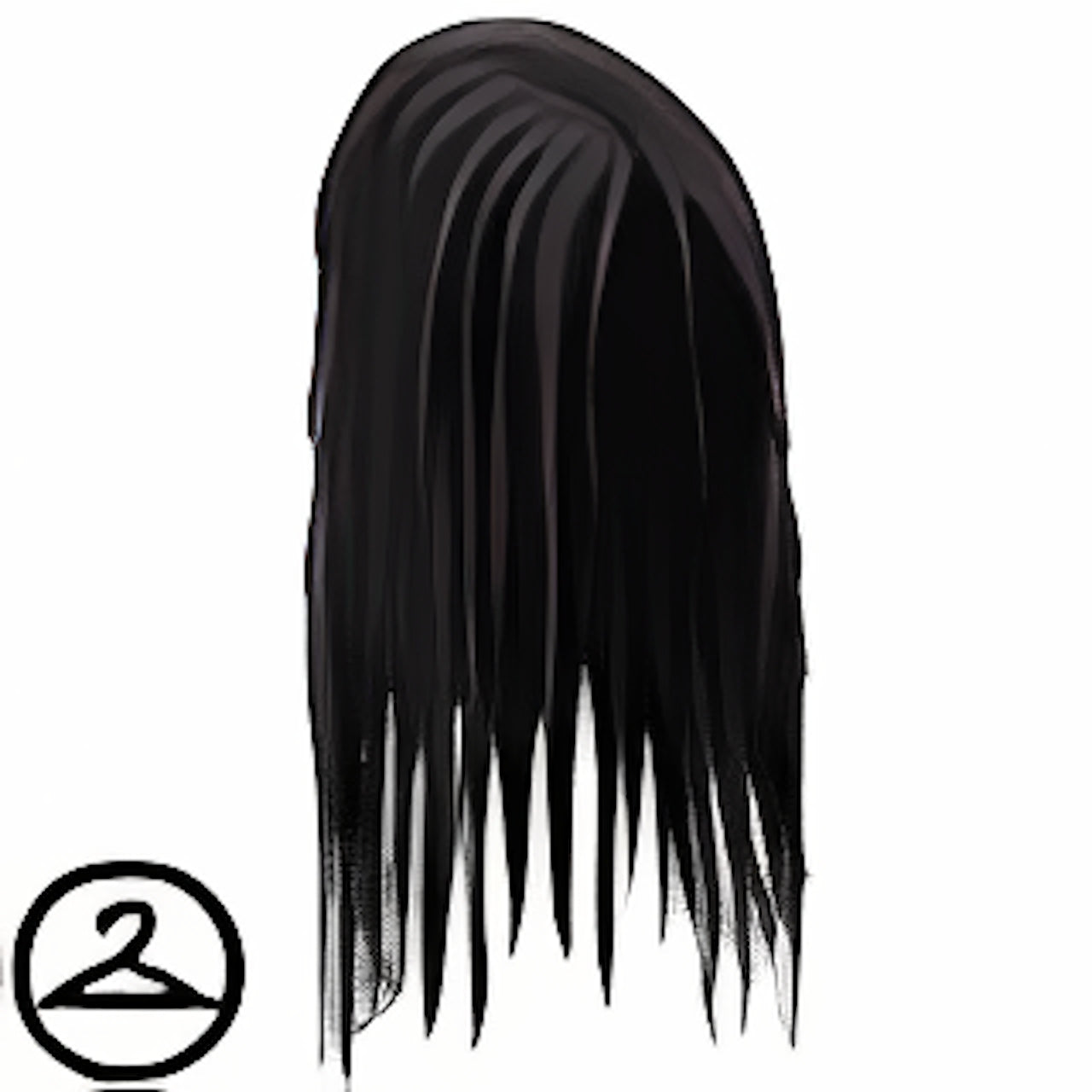 Long Black Spooky Wig