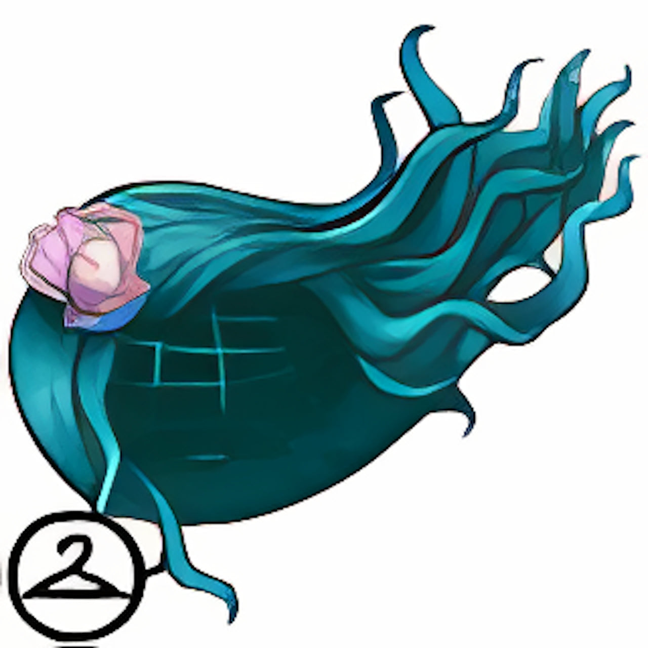 Dyeworks Aquamarine: Maraquan Wig with Negg Accessory