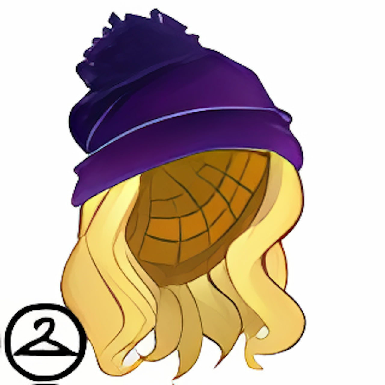 Starry Space Beanie and Blonde Wig