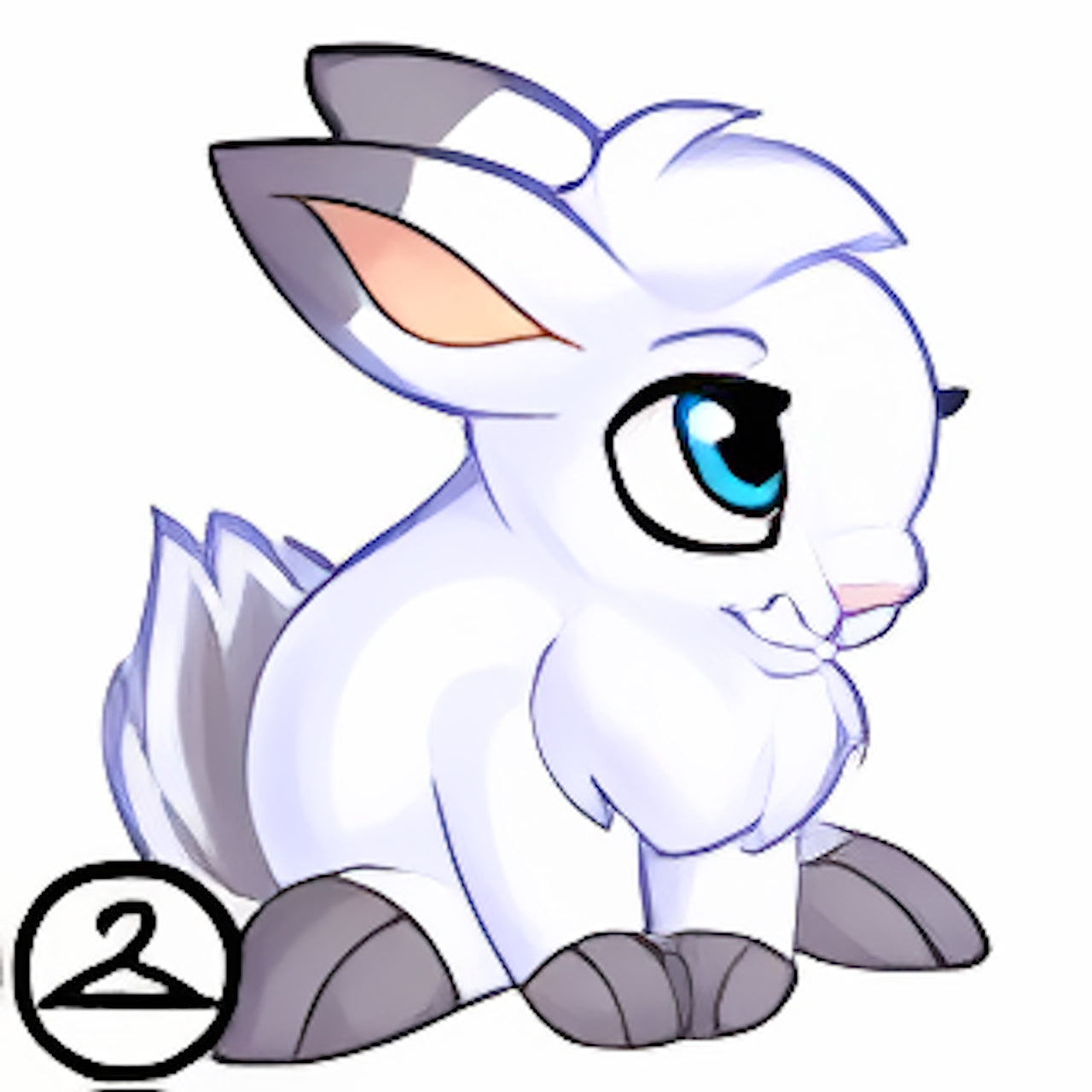 Sitting Snowbunny Friend