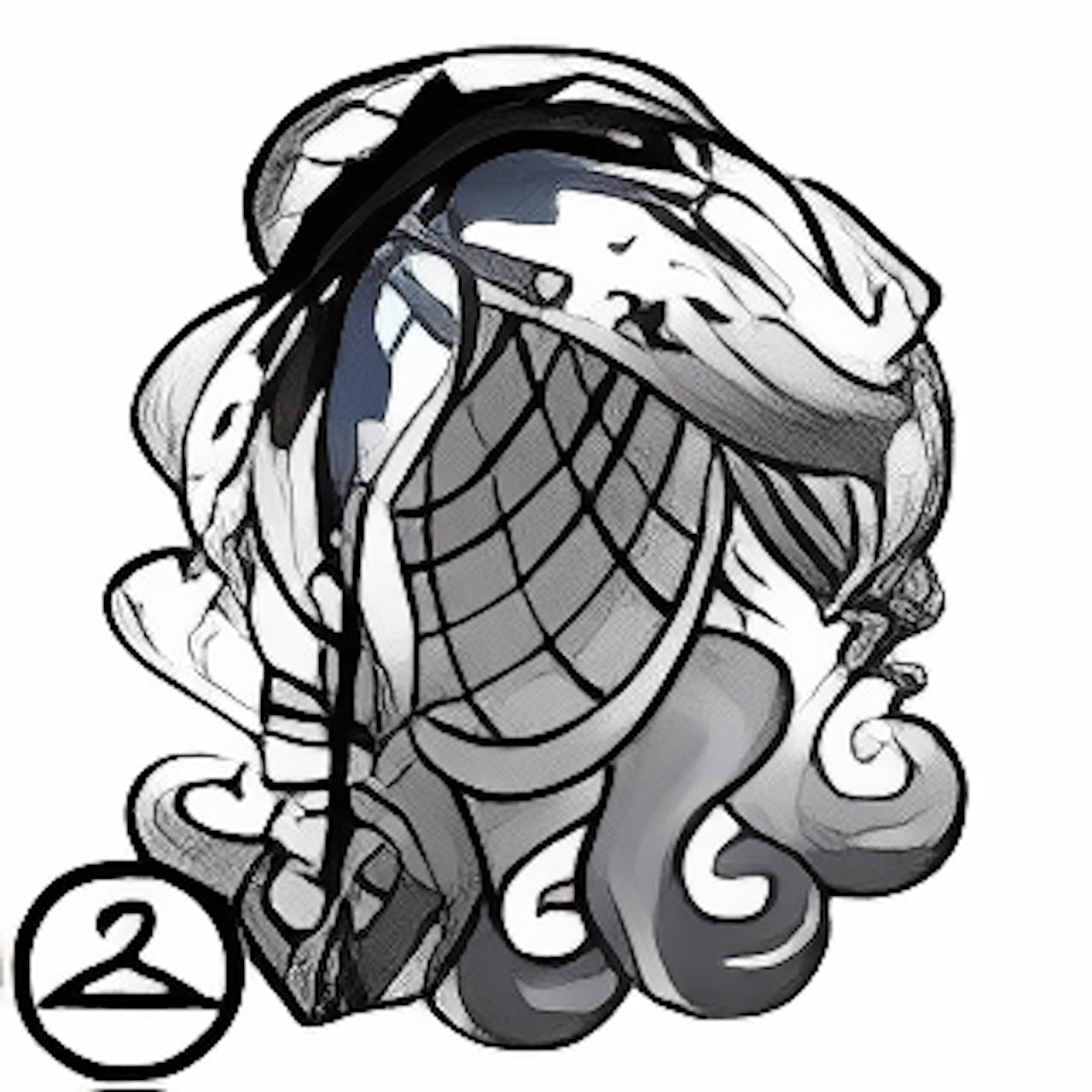 Ink Splat Wig