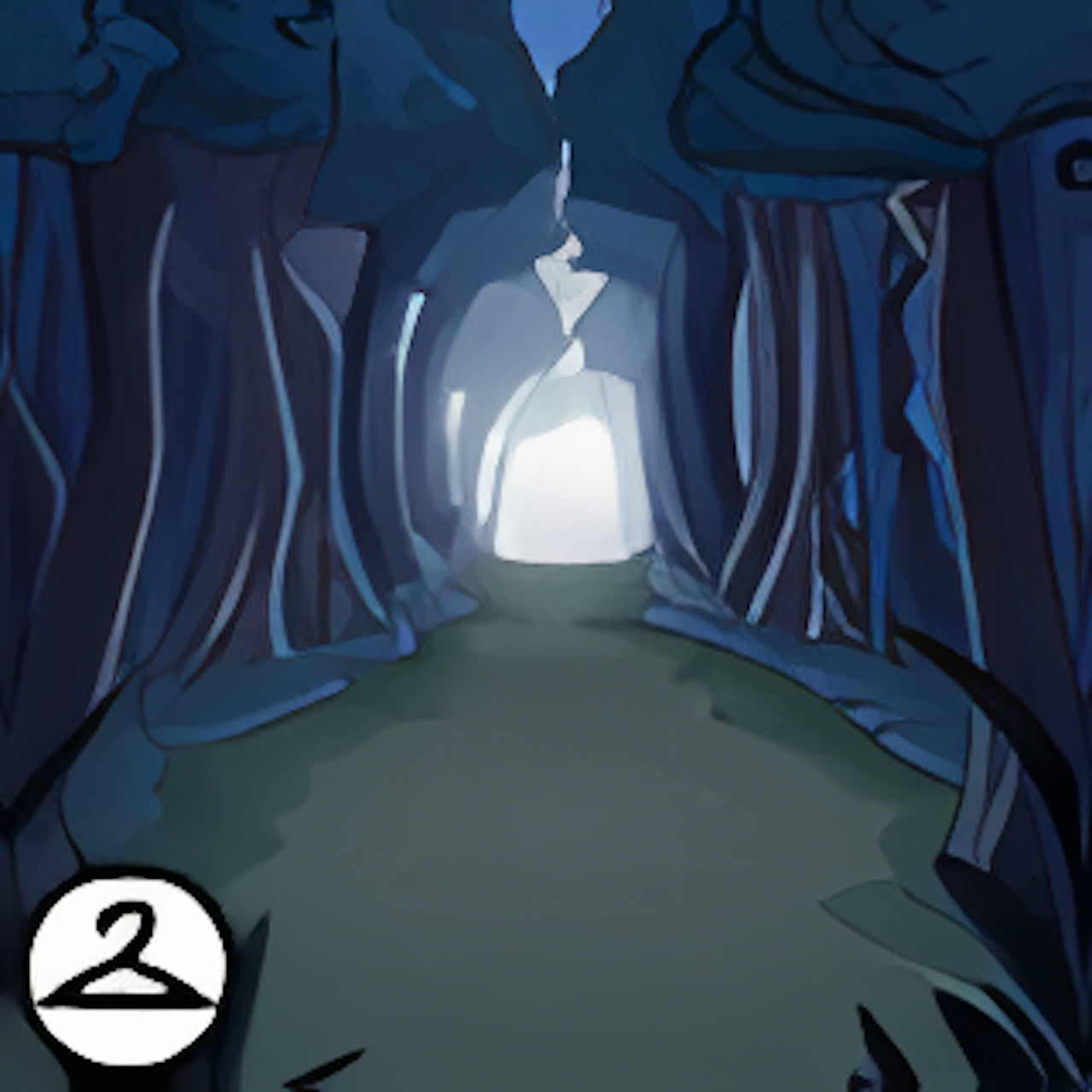 Dusky Forest Path Background